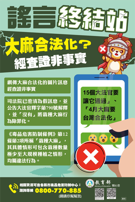 【113年暑期防制藥物濫用宣導】圖片
